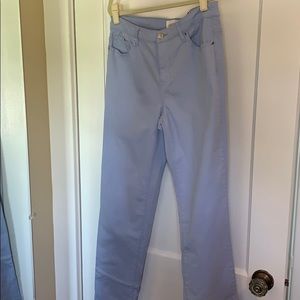 New Jaclyn Smith Straight Leg Pastel Purple Pant Jeans Size: 8